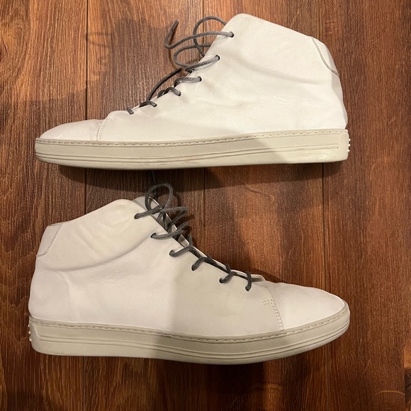 Luca Del Forte Mens Mid top leather sneakers - Picture 1 of 5